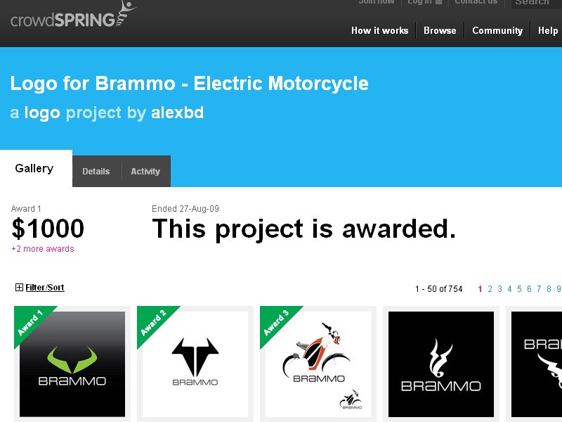 Brammo Logo Design Down to Two