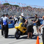 SWIGZ.com team collecting data from their AMA Supersport bike